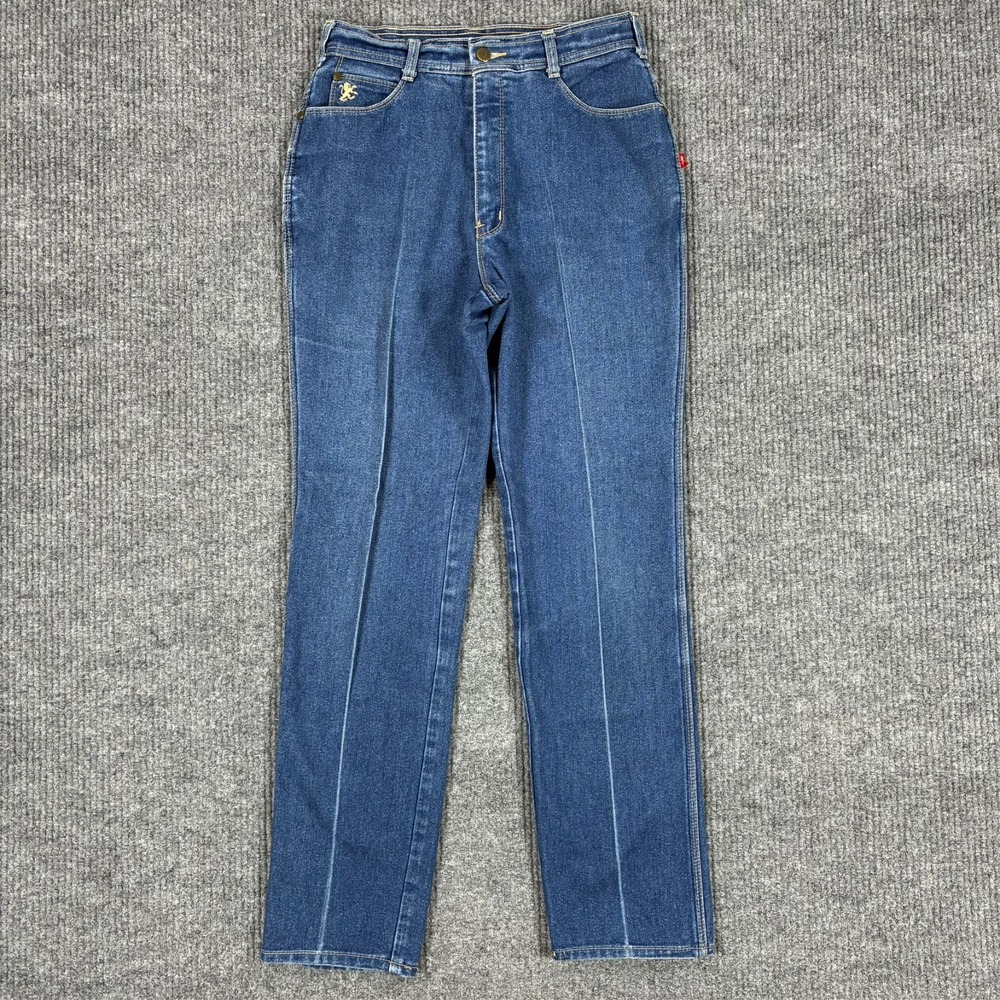 Vintage Braxton Stretch Jeans Womens Size 12 Blue High Rise Straight Denim
